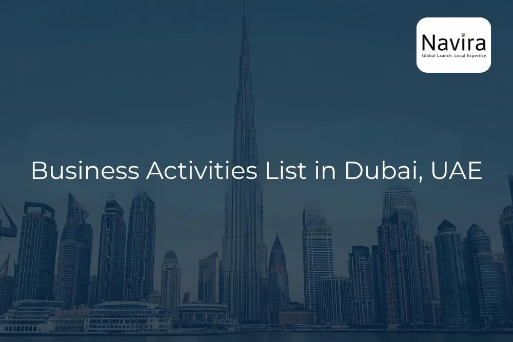 Business Activity list in Dubai, UAE
